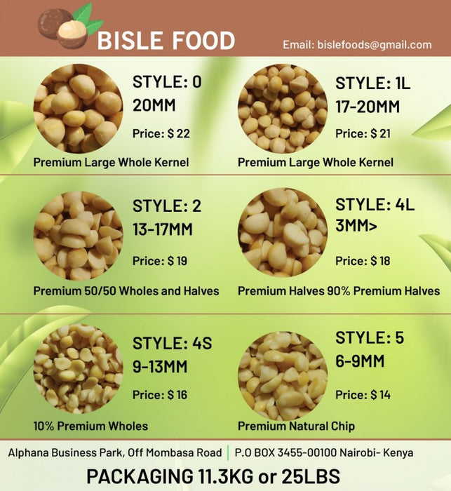 Macadamia kernels from Kenya